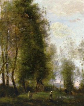 日陰の休憩所 別名ル・ドルモワールの外光 ロマン主義 ジャン・バティスト・カミーユ・コロー Oil Paintings